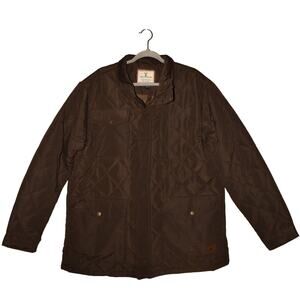 YELLOWSTONE $130 Brown Corduroy Collar Quilted Barn Coat Men's XXL‎